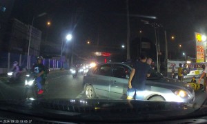 Speeding Motorbike Collides With Turning Car