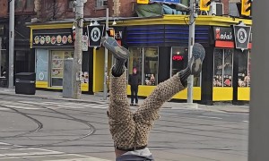Crosswalk Handstand