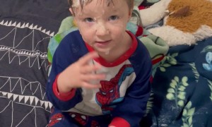 Son Covers Himself In Tub Of Vaseline