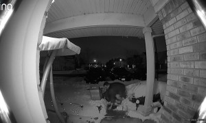 Shorts in Snow Leads to Slip