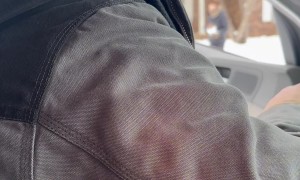 Handing Out Carrots To Neighborhood Snowman Builders