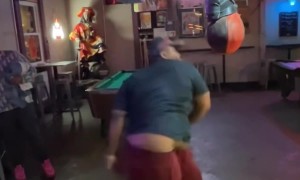 Man Full Sends and Misses Punching Bag