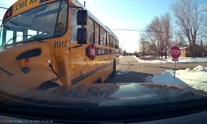 Head-On Collision With a School Bus