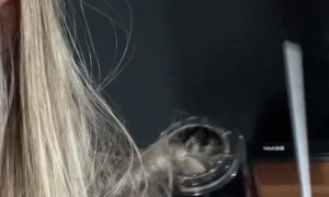 Hair Caught in Curler