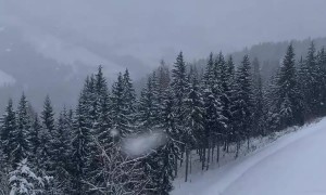 Skier Tumbles Down a Minor Drop