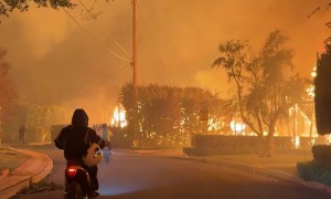 Escaping The Palisades On Dirt Bike