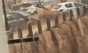 Large Flood in Valencia, Spain