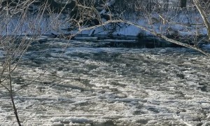 Swiftly Flowing River Suddenly Stops