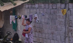 Laundry Falls Off Clothesline