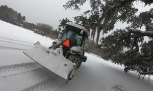 Louisiana Sneauxboarding Behind A Tractor