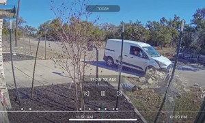 Mail Driver Demolishes Stone Mailbox