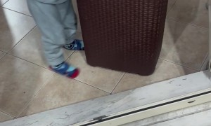 Kid Scared By Man In Mask