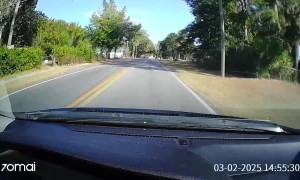 White Car Ran Stop Sign Causing Crash