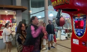 A Man with a Cane, Swings and Misses