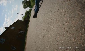 Motorcycle Crash Sends Rider Flying