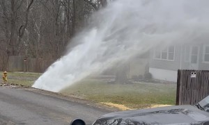 Police Respond To Burst Water Main