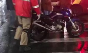 Firefighter Appears to Punch Man