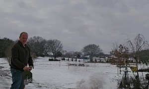 Using a Flamethrower on Snow