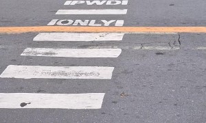Wheelchair Only Crosswalk Oddly Fenced Off