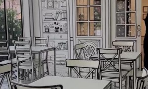 Artistic Restaurant Is Rendered Down