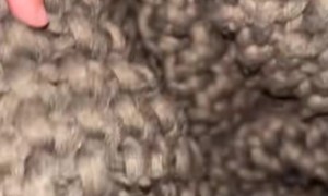 Toes Stick Out Through Crocheted Blanket