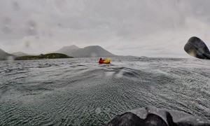 Humpback Whale Briefly Swallows Kayaker