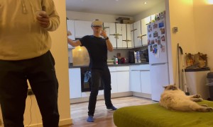 VR Boxer Accidentally Punches Wall