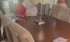 Laughing At Popped Balloon