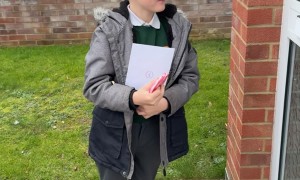 7-Year-Old Gives His Valentine a Present