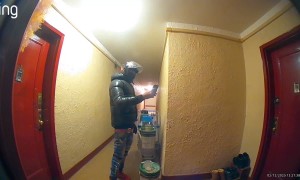 Food Delivery Driver Grabs Neighbor's Boots