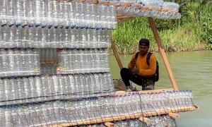 Recycling Bottles Into Boats