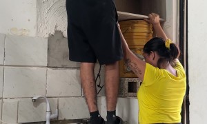 Man Falls Through Plastic Chair