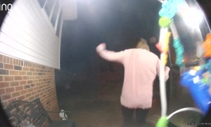 Ignored Ice Warning Leads to Hard Fall