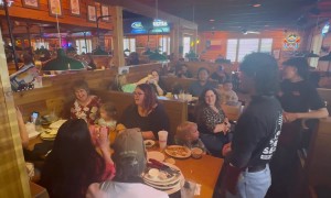 Hair Catches Fire At Birthday Dinner