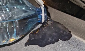 Water Freezes When Poured From Bottle