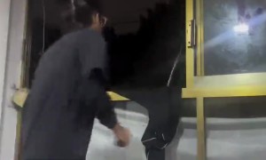 Hula Hoop Falls Out Building Window