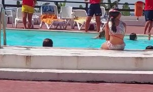 Dancing Poolside Staff Slips