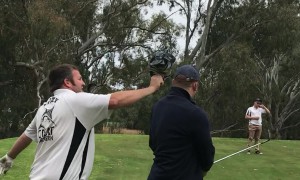 Golfers Prank Friend, Pretending To Be Magpie