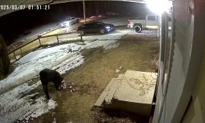 Drunk Man Falls and Reveals Full Moon