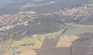 Phallic Shape In Field From Airplane