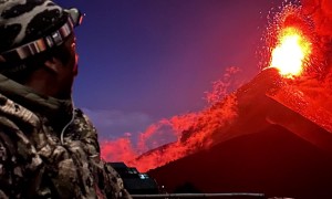 Hikers Evacuate From Fuego Volcano Eruption