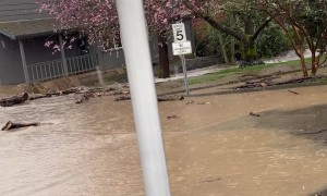 Flooded Apartment Complex In Roseburg, Oregon