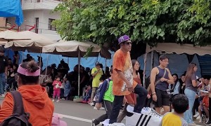 Giant Shoes At Carnival Parade