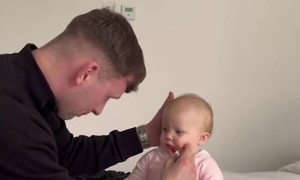 Daddy Does Daughter's First Makeup