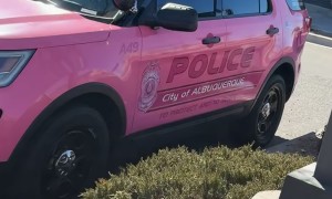 Pink Police Vehicle