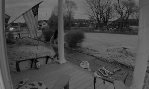 Security Camera Catches Chair Fail