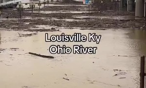 Major Ohio River Flooding In Louisville, Kentucky