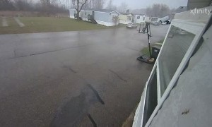 Tree Smashes Into Empty Home During Storm