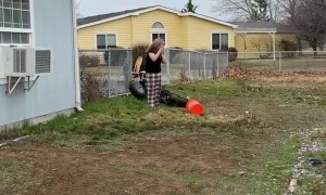Girl Crashes Mini Bike Into Fence