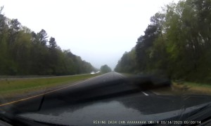 Tree Falls Across Alabama's I-59